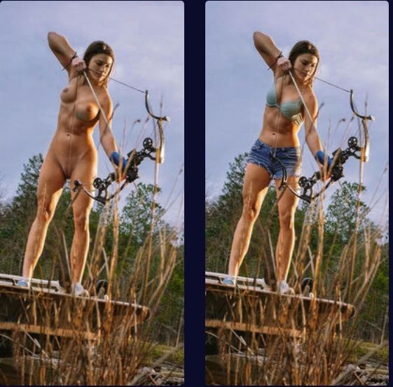 Hannah Barron Nude Fakes Dressed and undressed