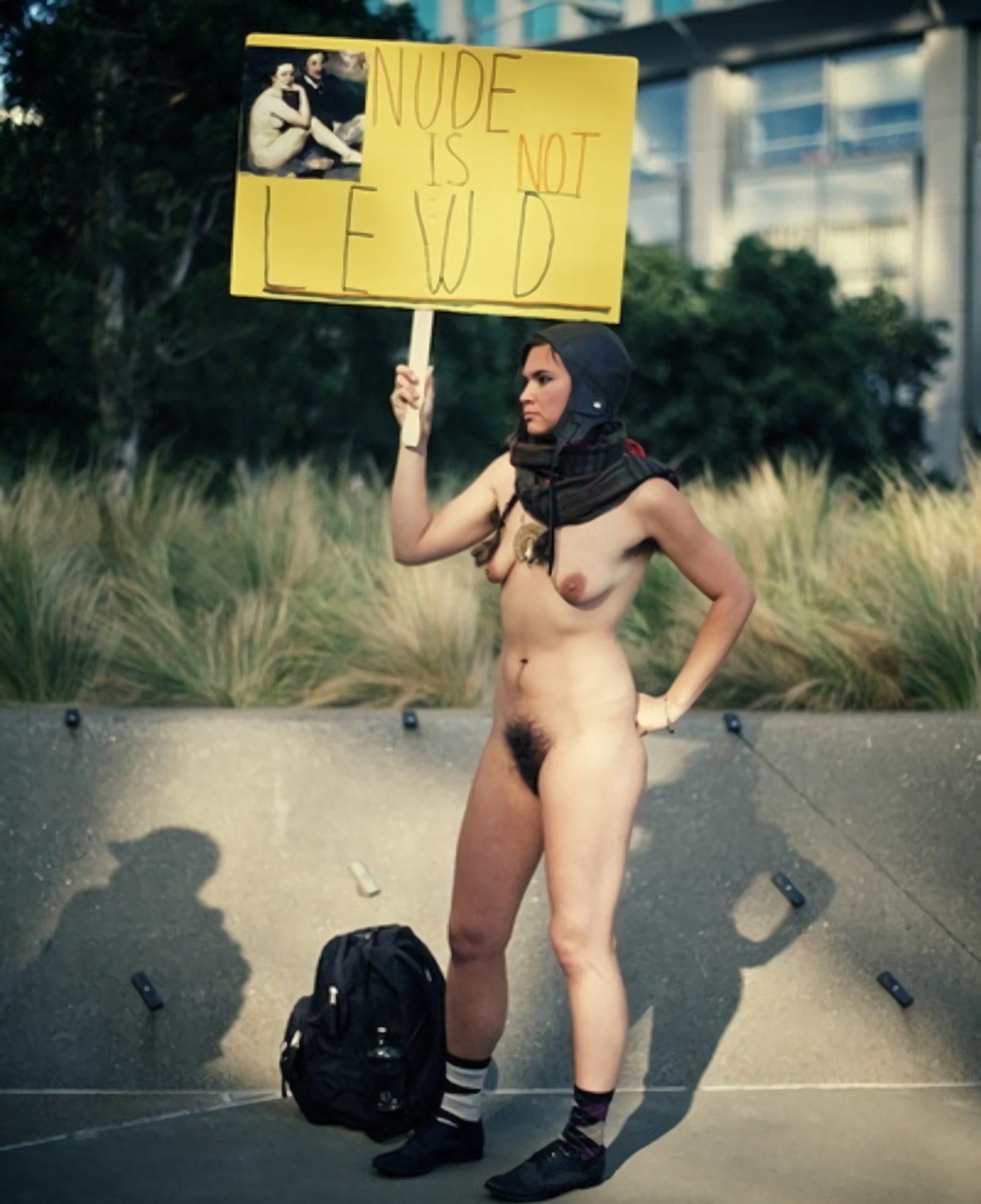 Slut Kelsey nude in public