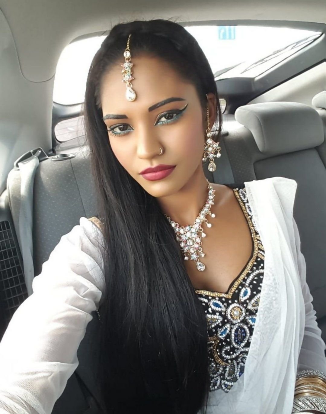 British Indian Horny Long Hair Girl