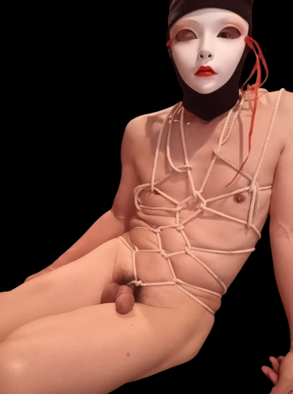 I wore a mask that I tied on myself.