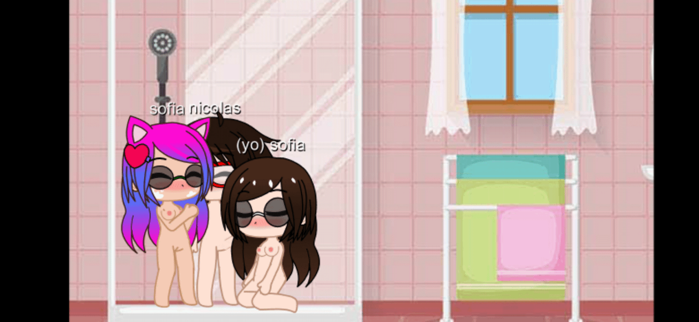 Mi oc, teniendo sexo con sofia y (yo) sofia en la ducha.