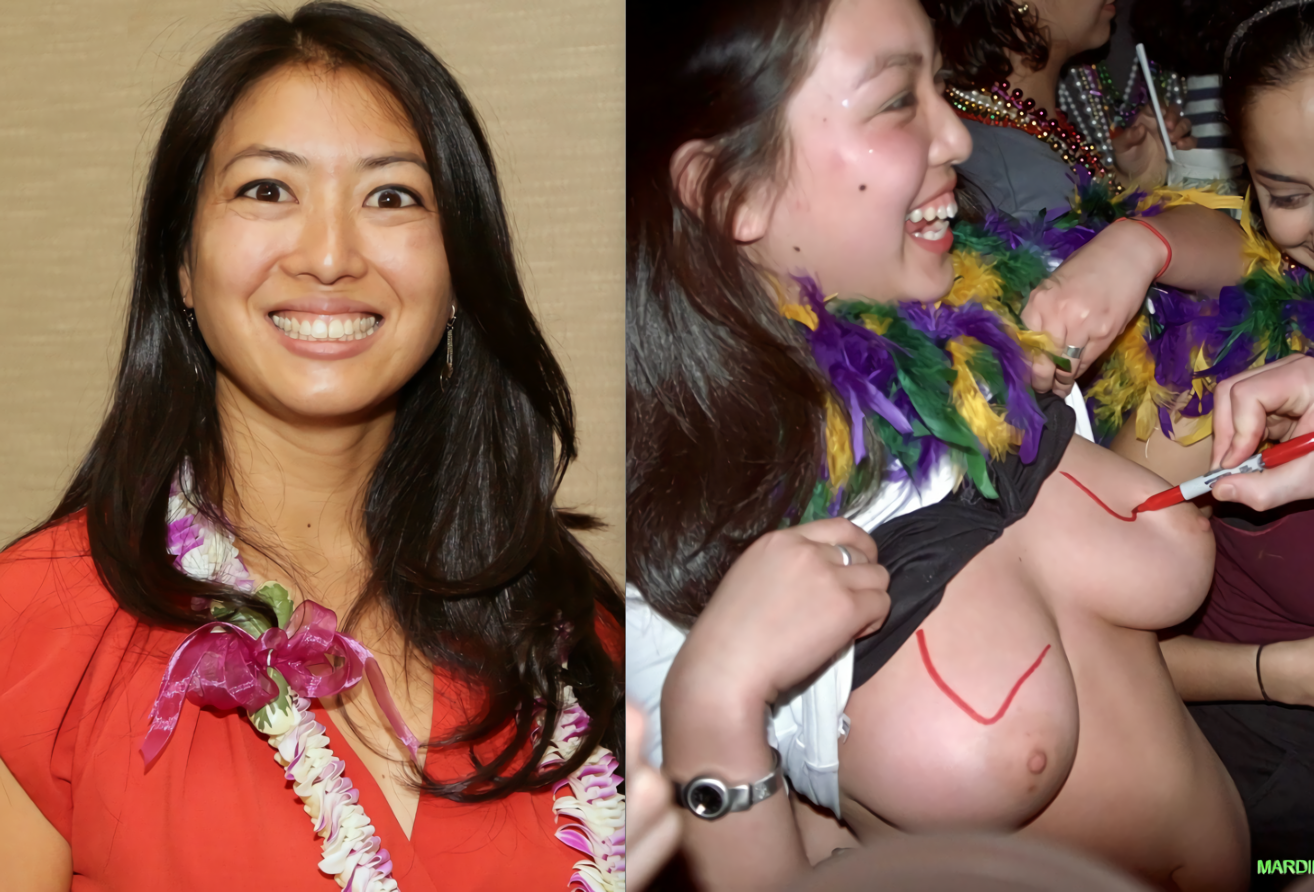 Before / After Sluts flashing tits (Dressed / Undressed)