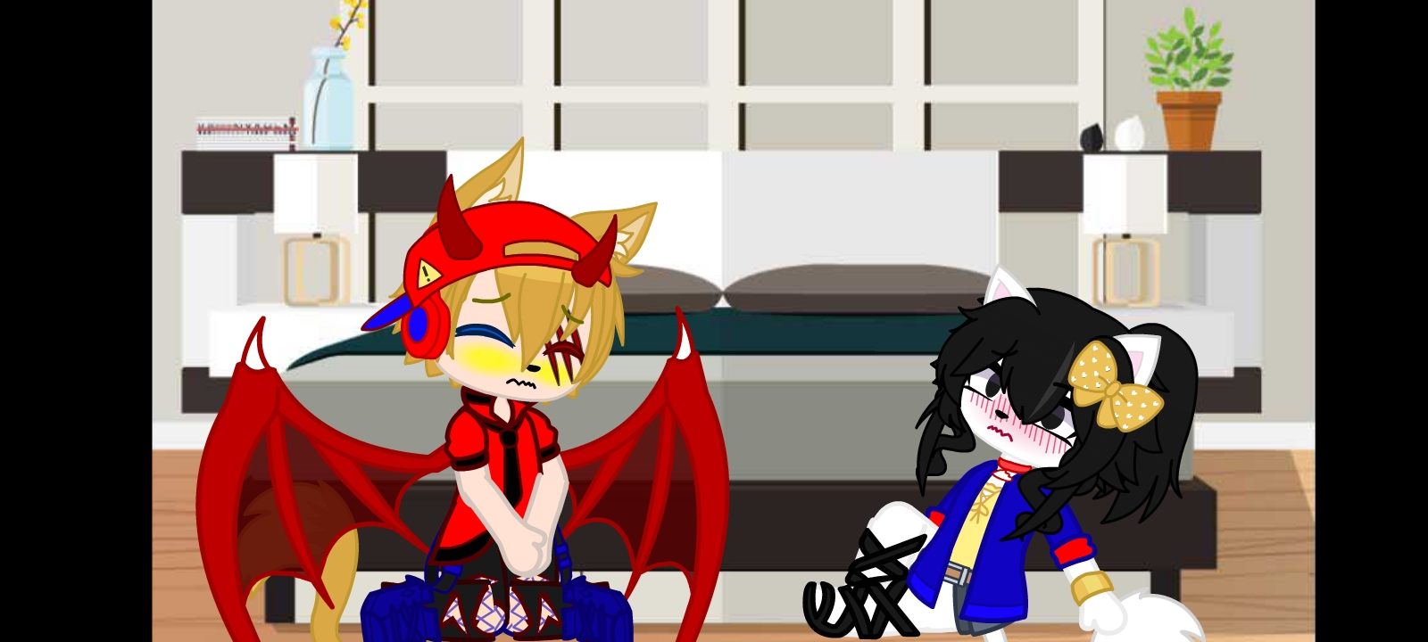 Jasper wets his Diaper and Kitty enjoys sucking his cock.