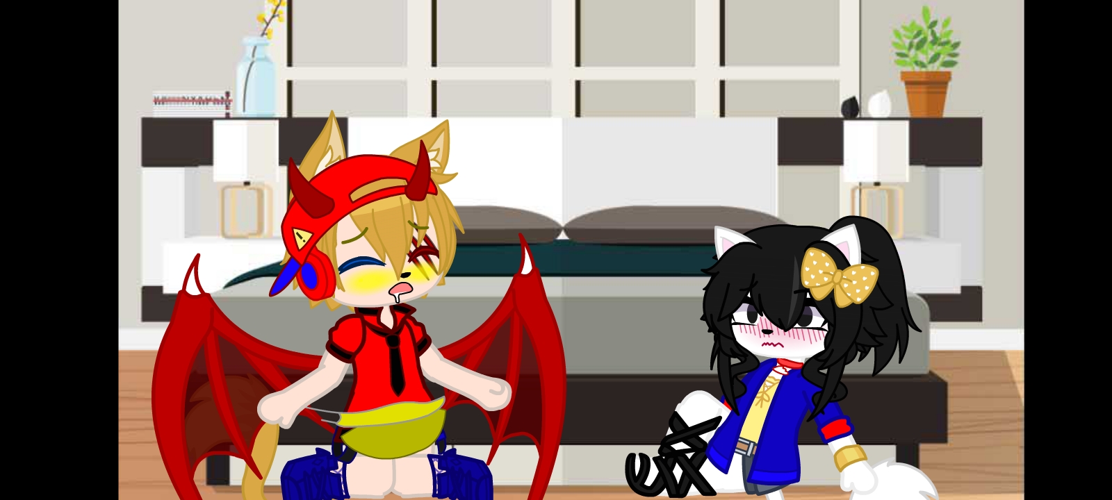 Jasper wets his Diaper and Kitty enjoys sucking his cock.