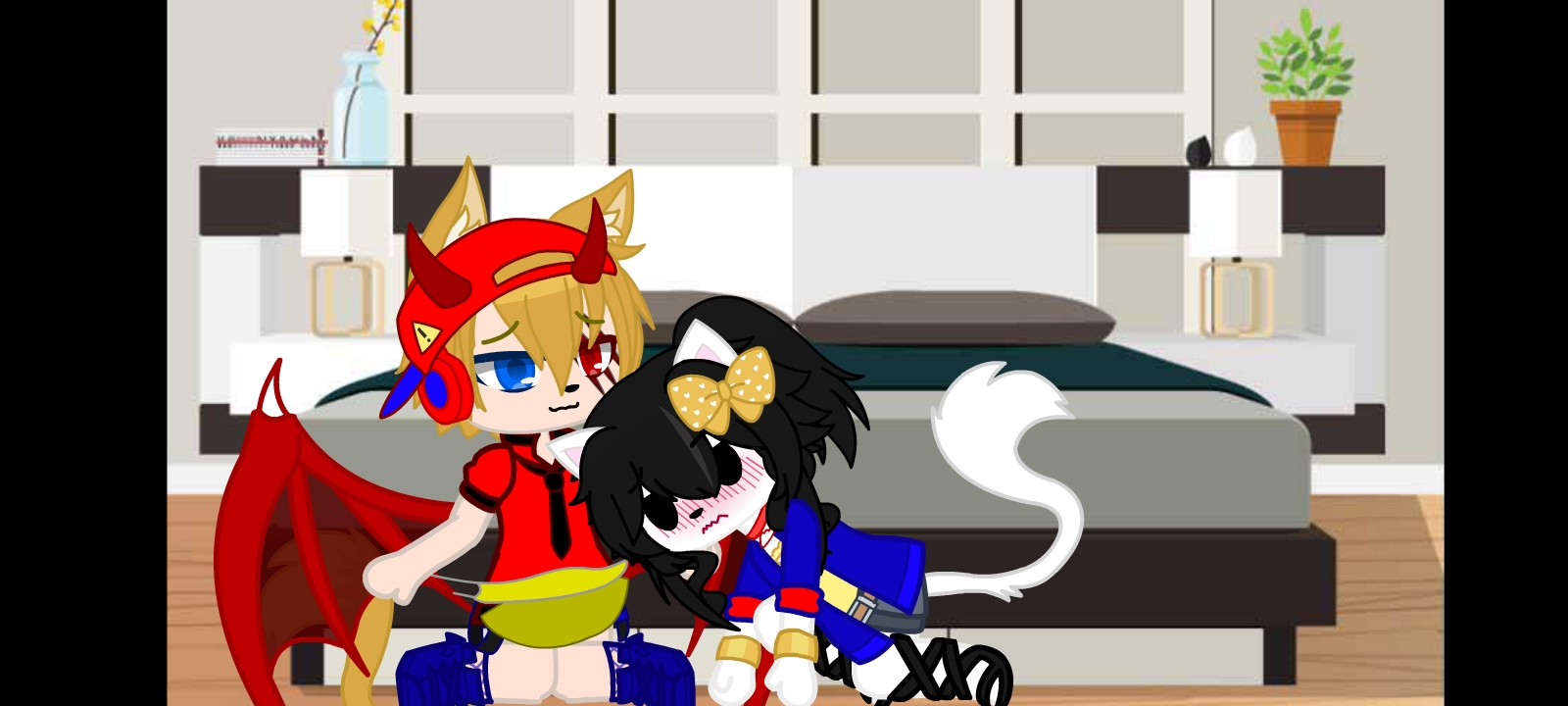 Jasper wets his Diaper and Kitty enjoys sucking his cock.