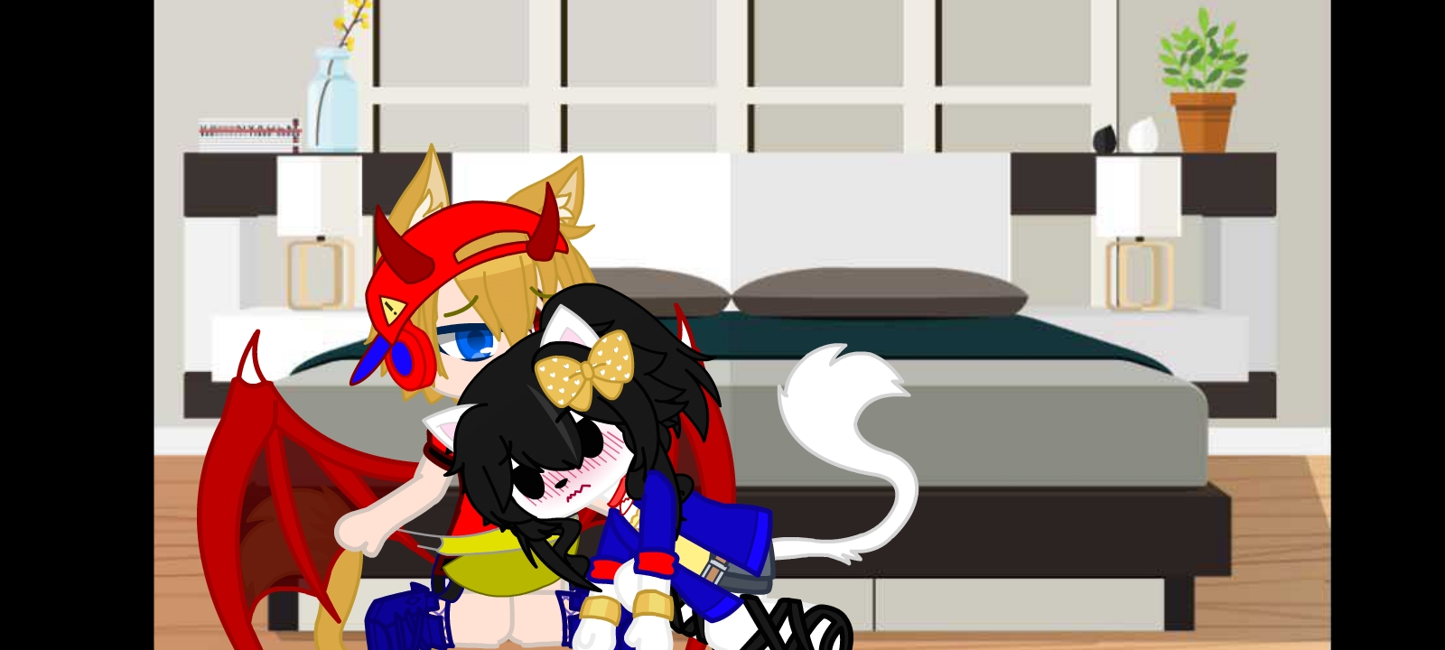 Jasper wets his Diaper and Kitty enjoys sucking his cock.