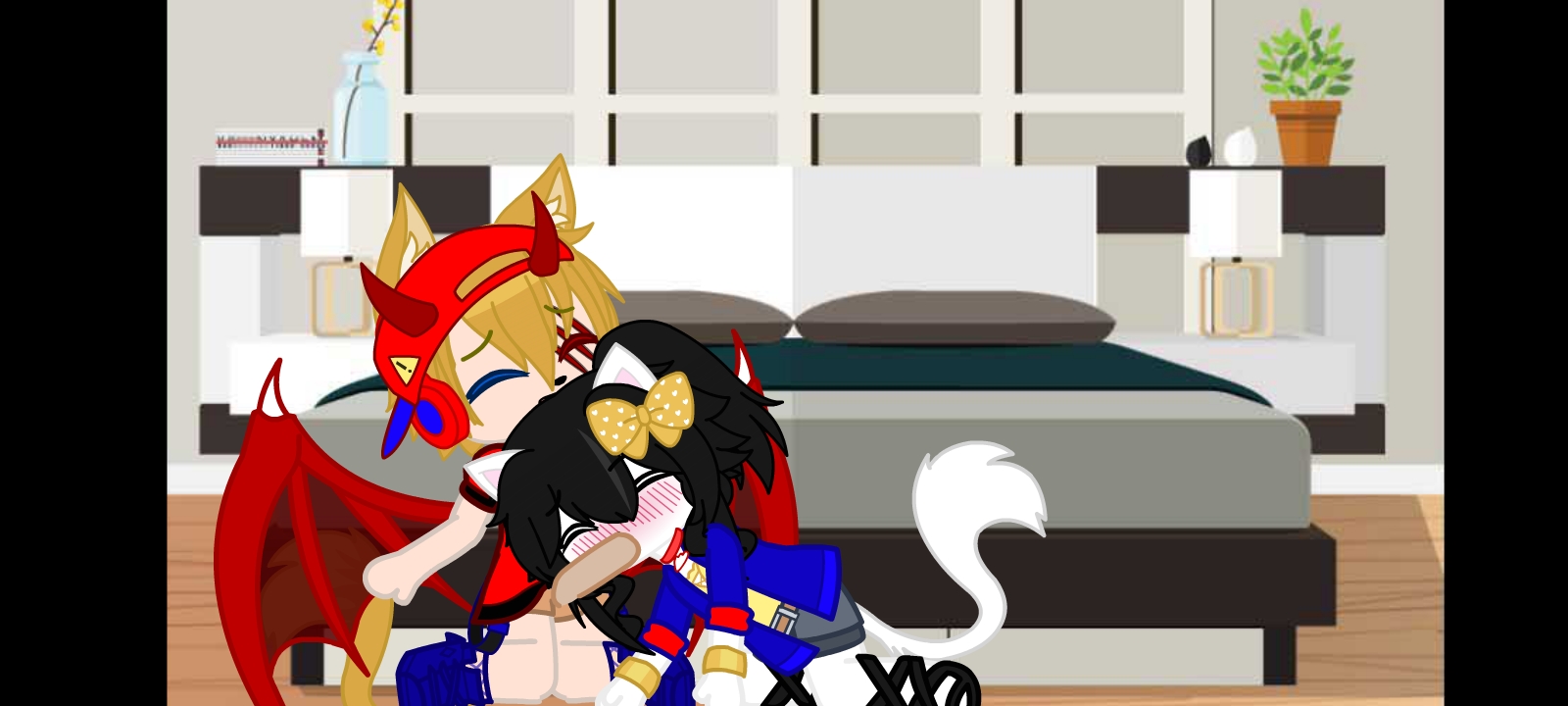 Jasper wets his Diaper and Kitty enjoys sucking his cock.