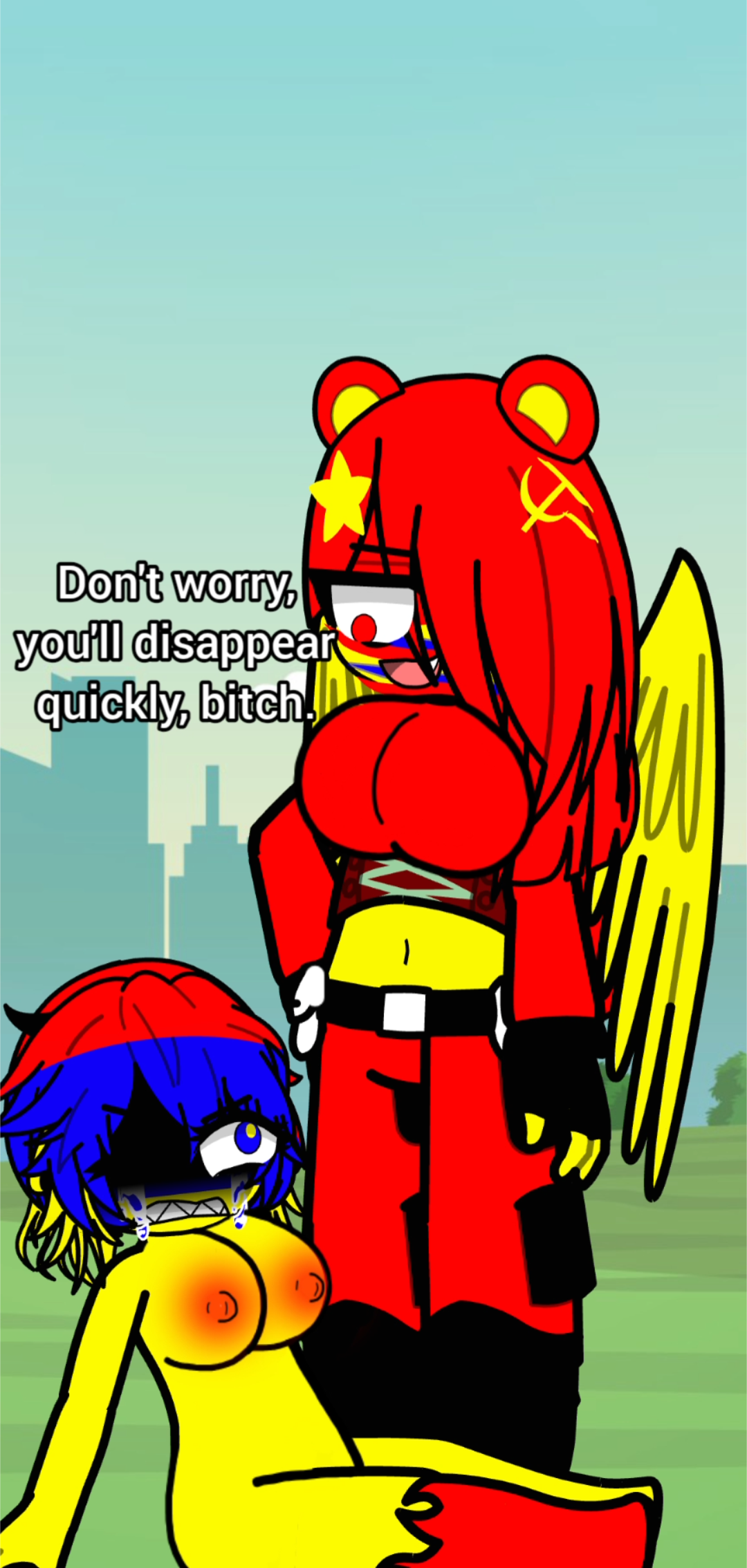 comic strip of the two Armenias