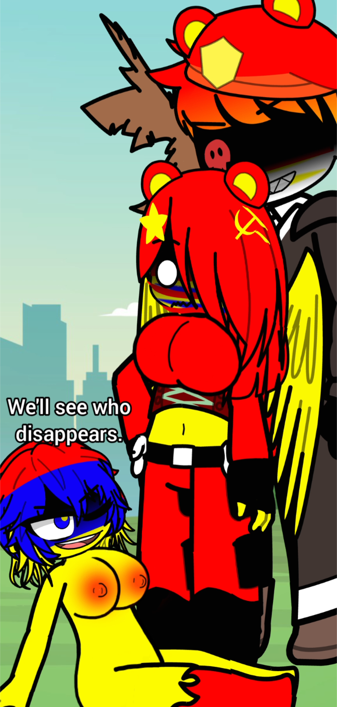 comic strip of the two Armenias