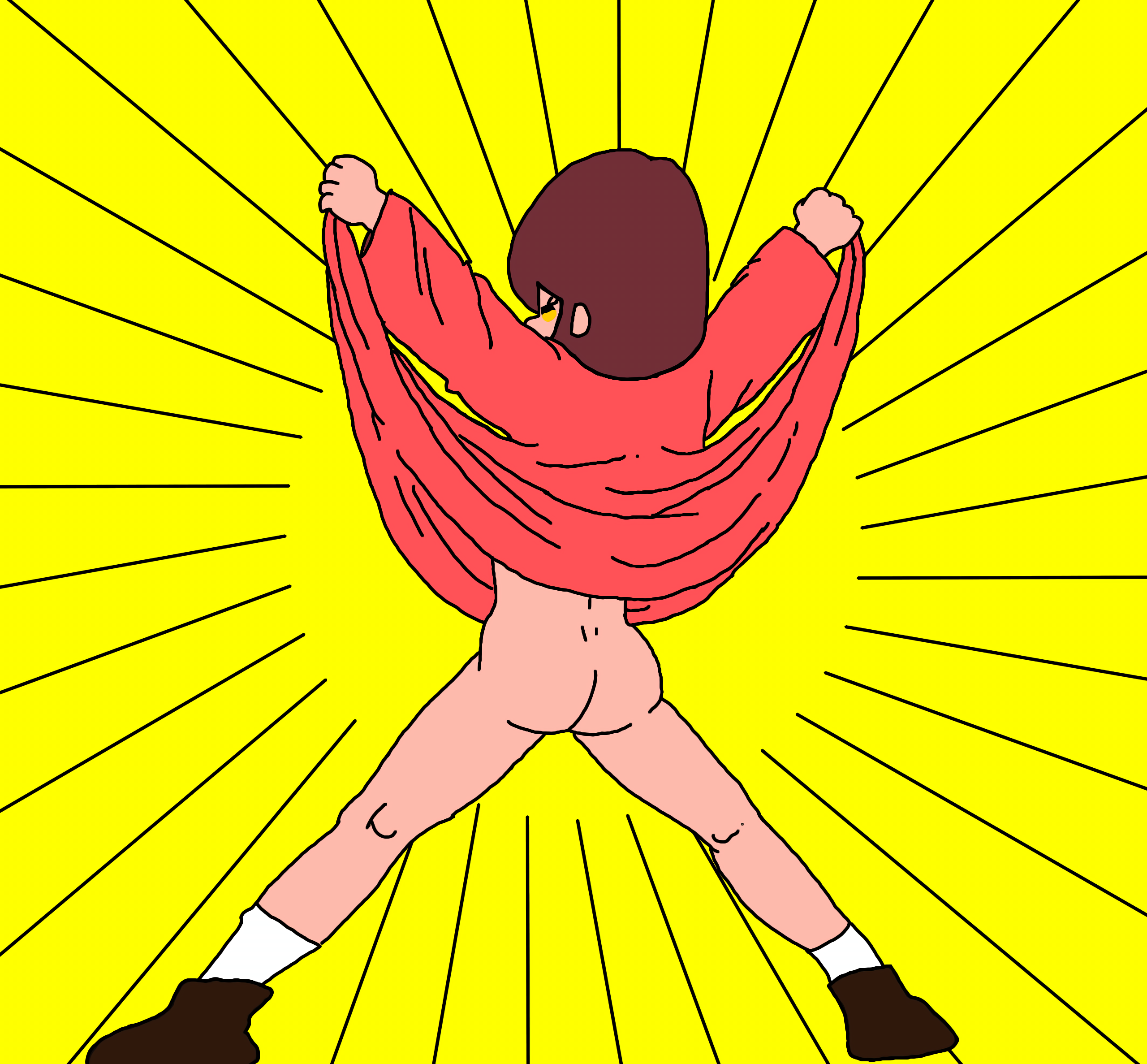 Frisk pantie flashes