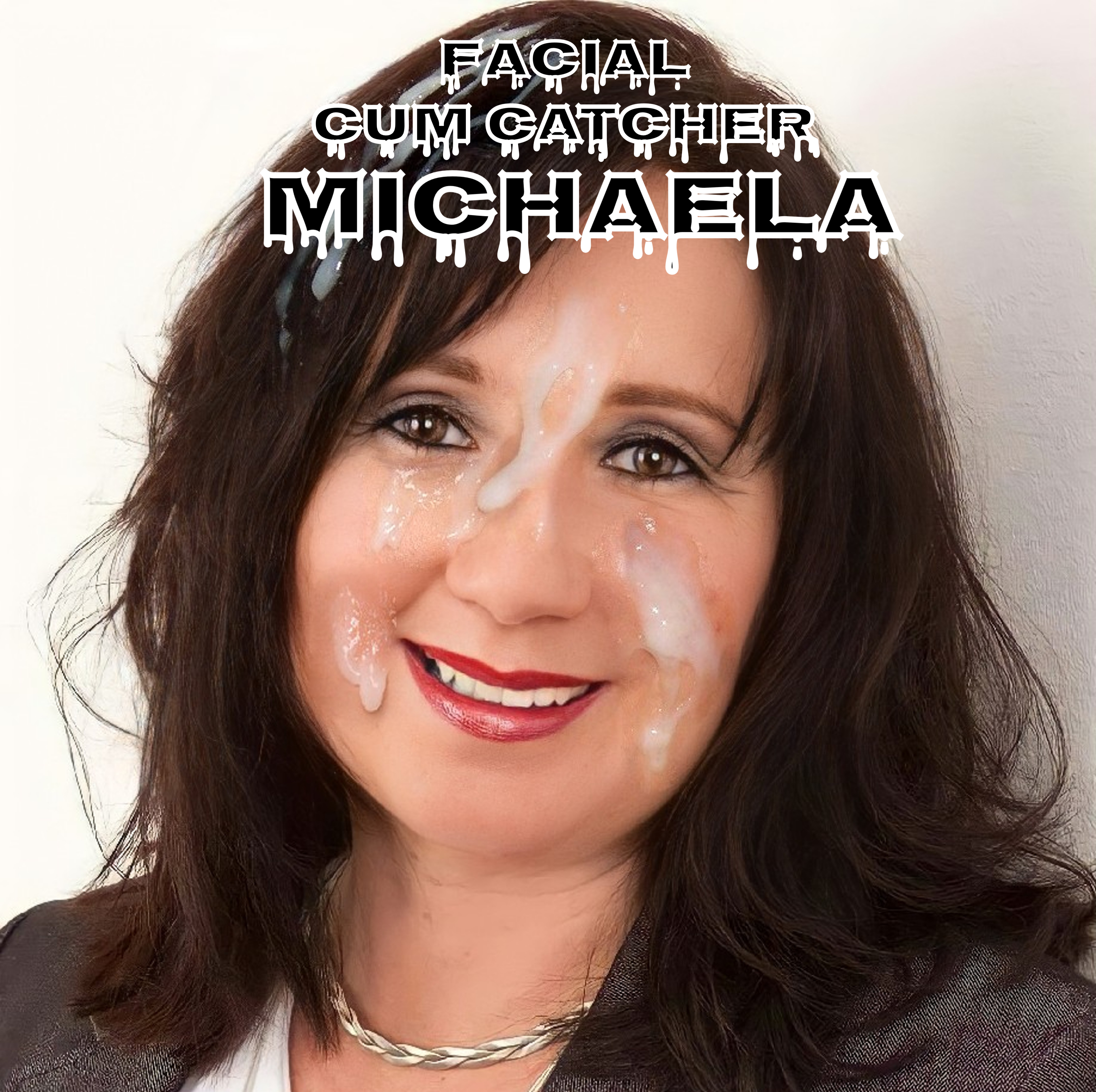 Facial cum catcher Michaela