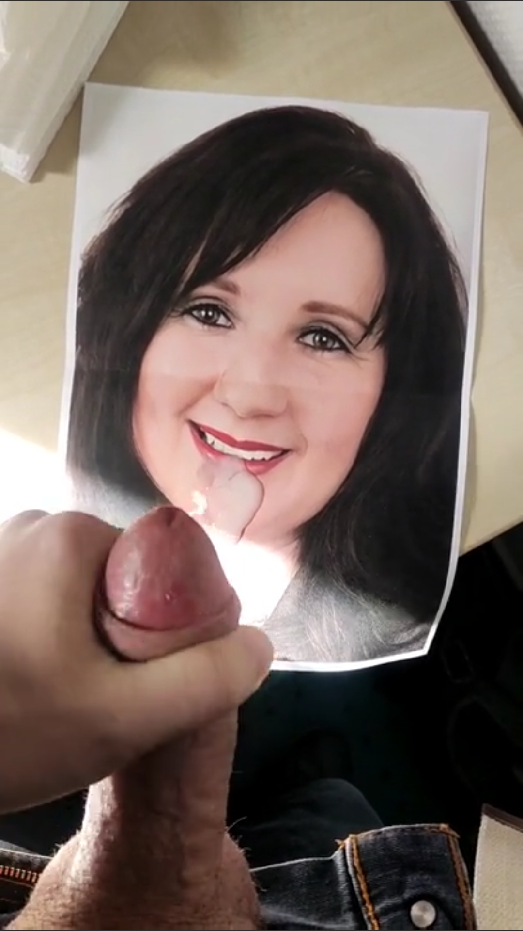 Facial cum catcher Michaela