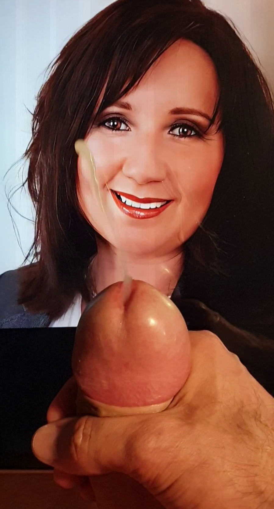 Facial cum catcher Michaela