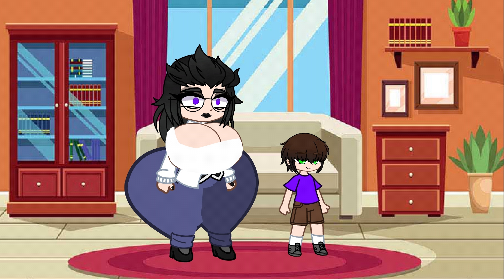 William's younger sister and her son