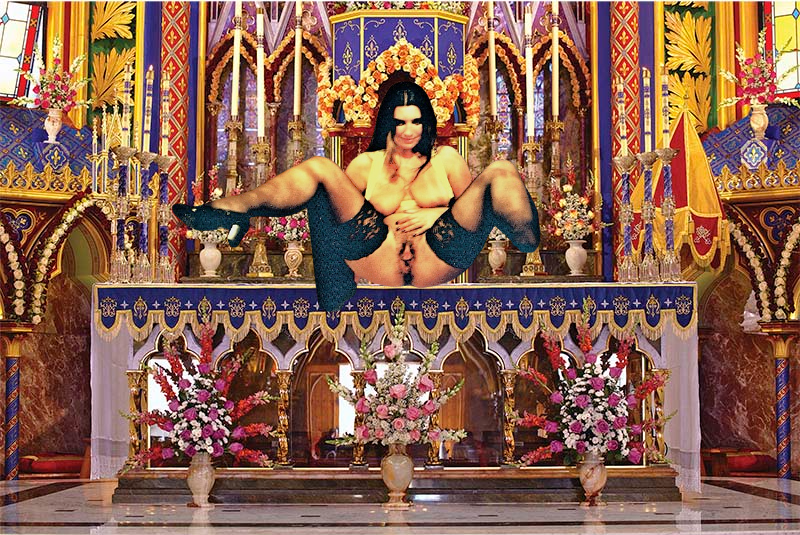 Naked on the altar