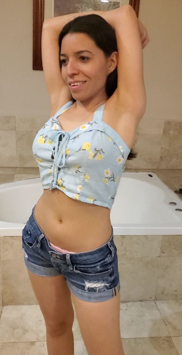 Daniela Duran strips naked and gives a nude lap dance to a g