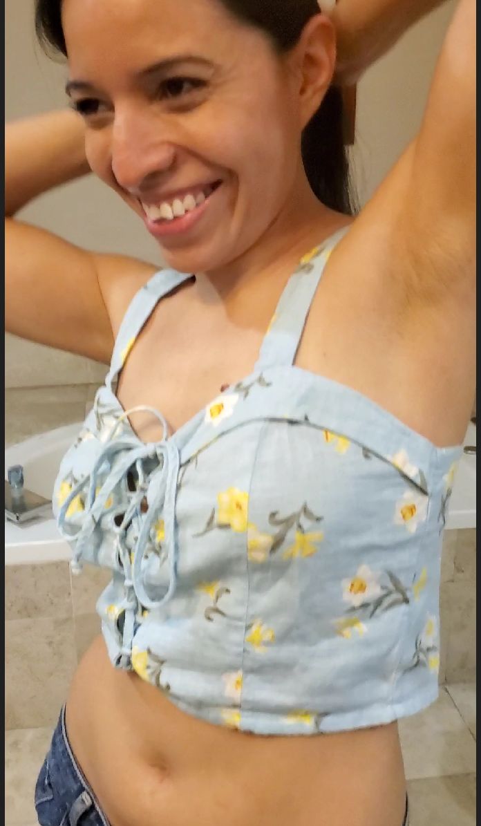 Daniela Duran strips naked and gives a nude lap dance to a g