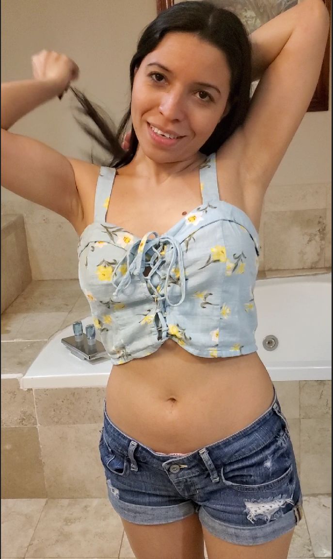 Daniela Duran strips naked and gives a nude lap dance to a g