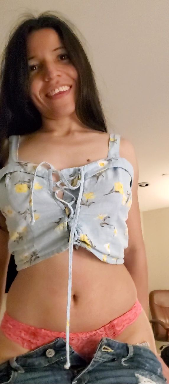 Daniela Duran strips naked and gives a nude lap dance to a g