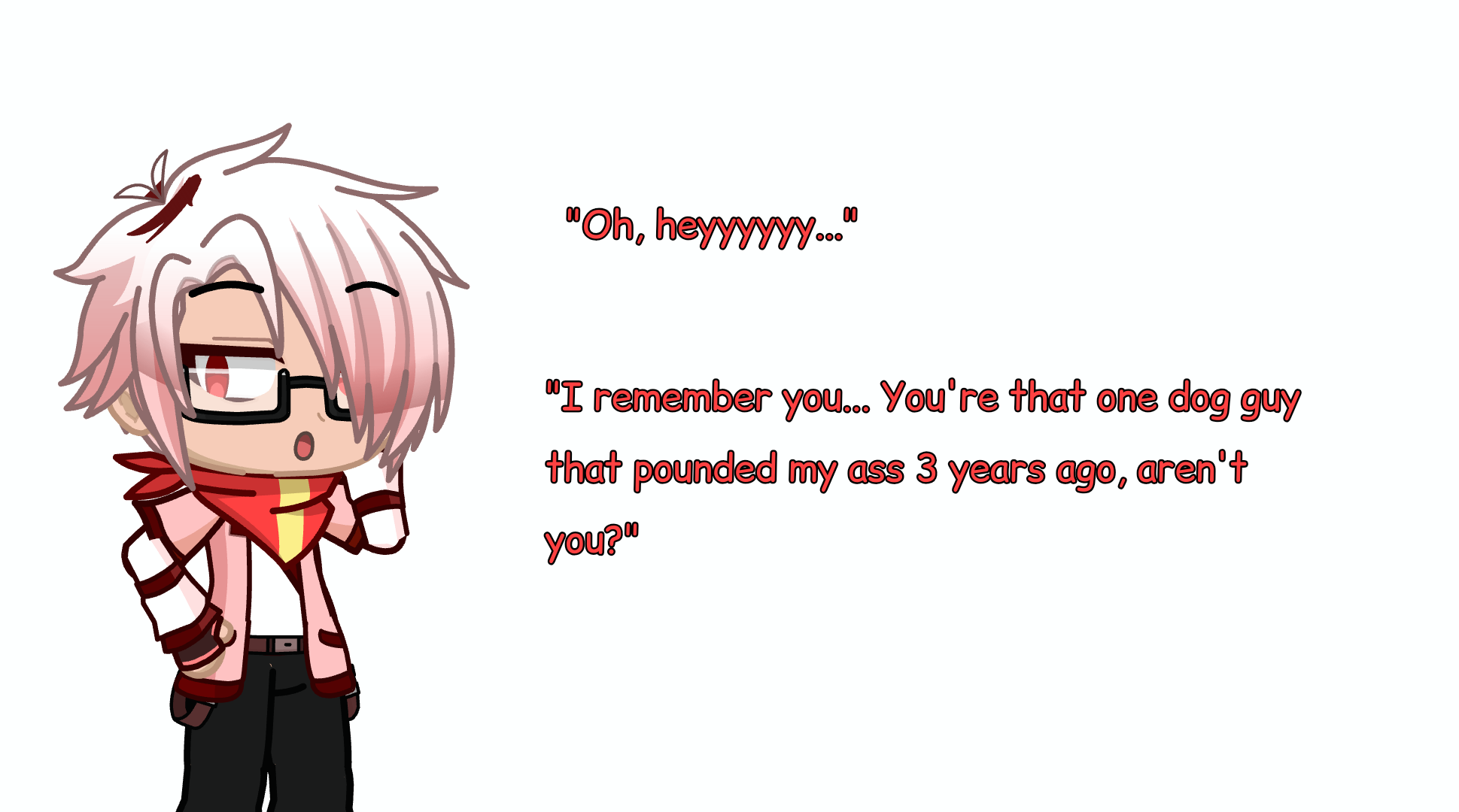 [Gacha] 1chi getting knotted by a dogboy