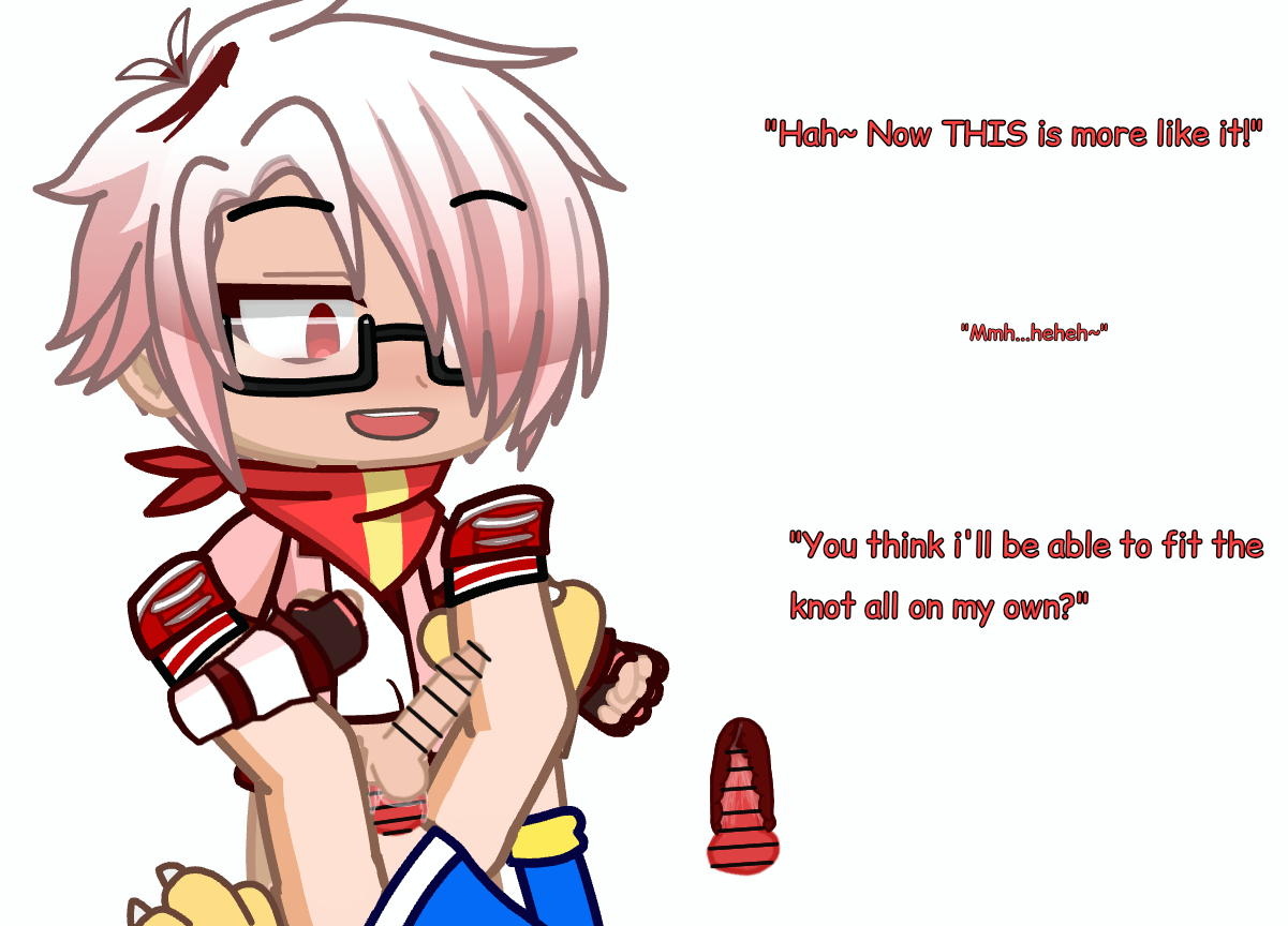 [Gacha] 1chi getting knotted by a dogboy