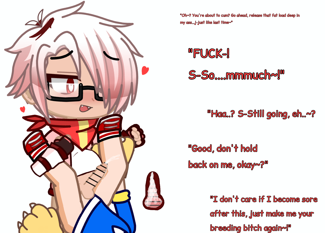 [Gacha] 1chi getting knotted by a dogboy