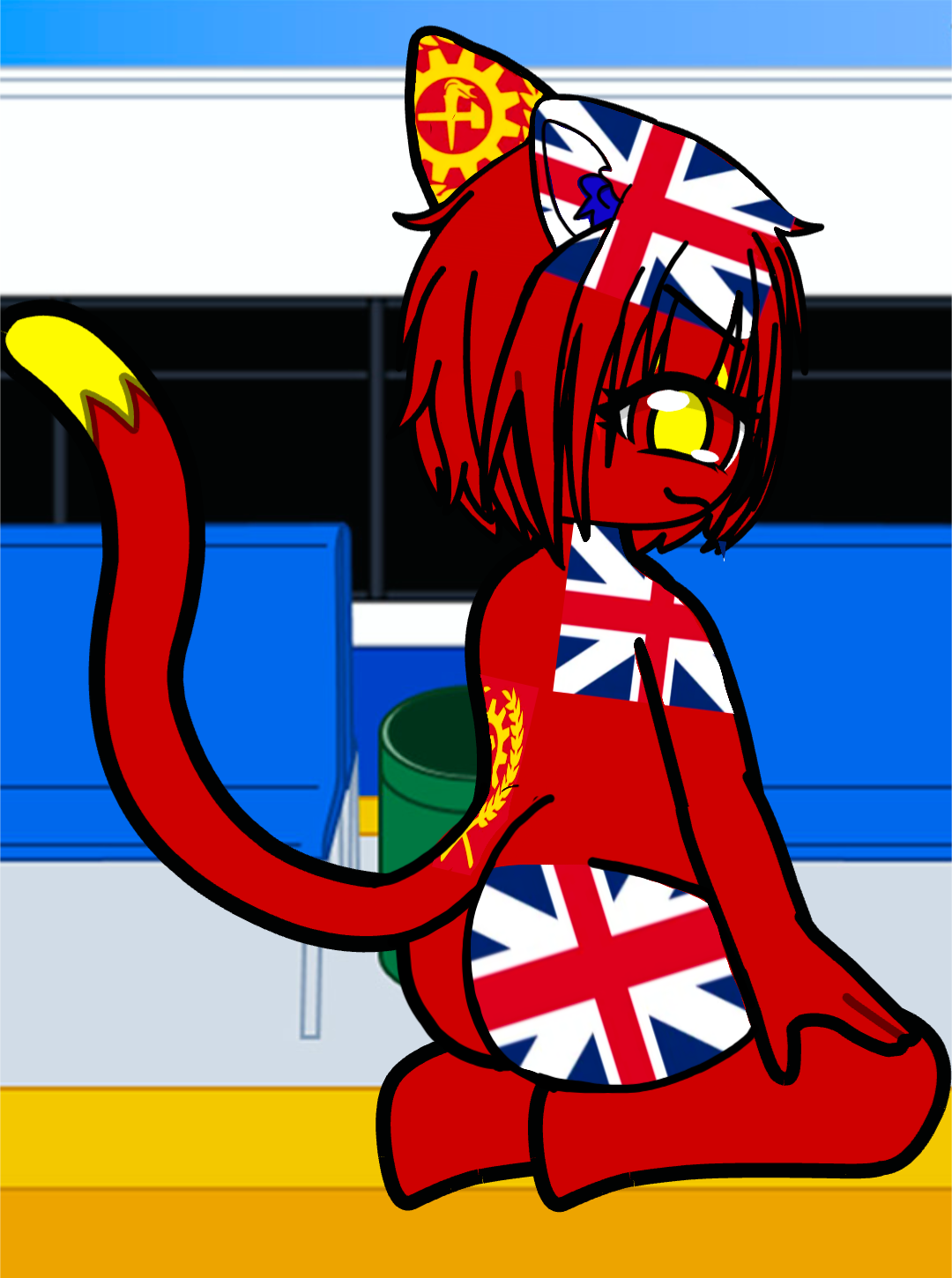 oc of my friends with their real flag