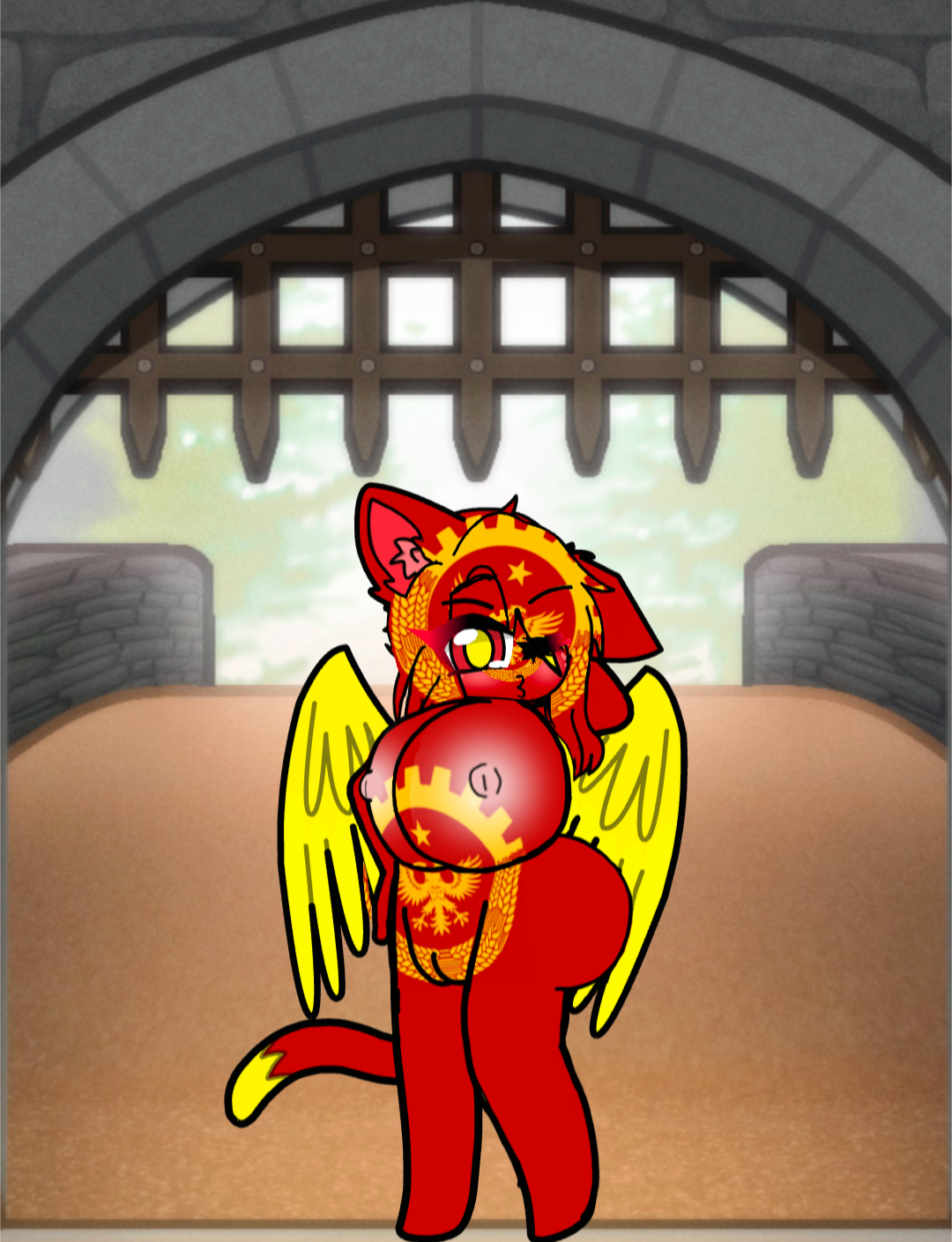 oc of my friends with their real flag