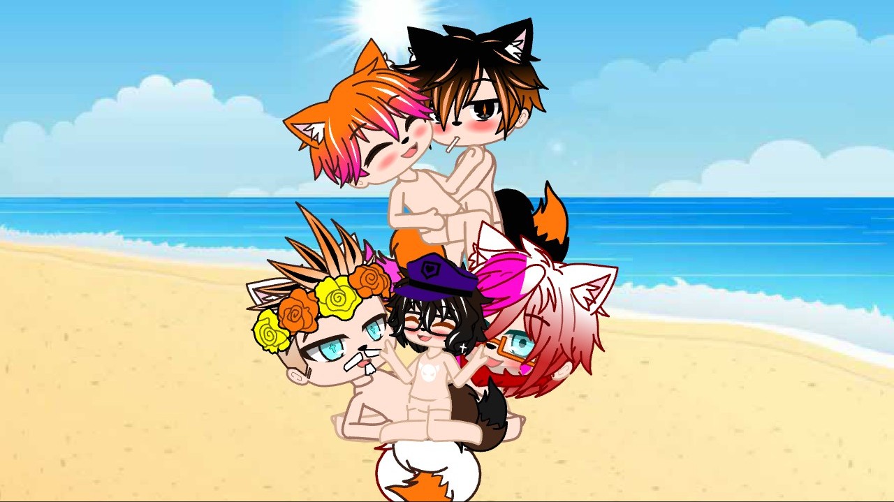 Double orgie for the bottom