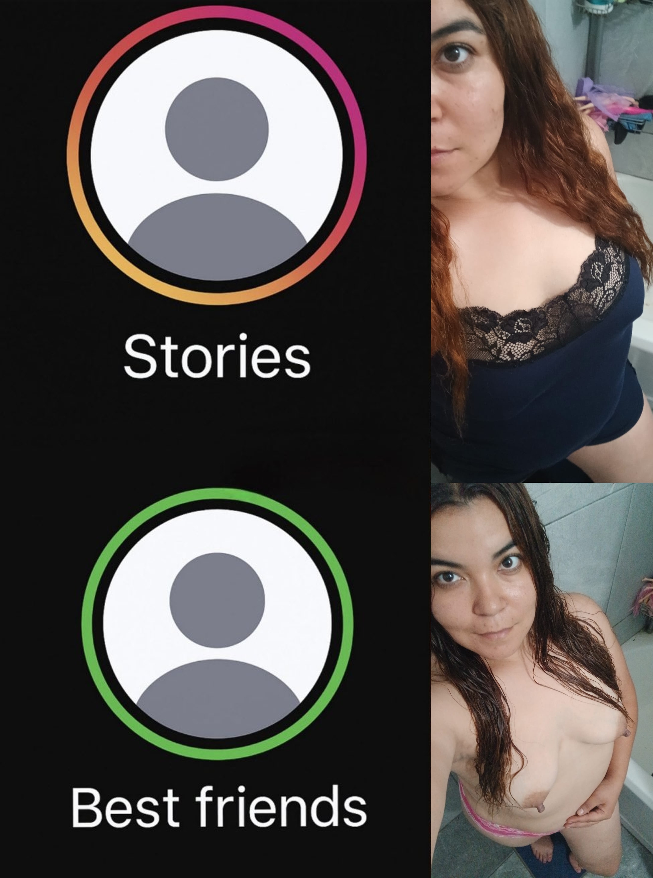 Luciendo las tetitas