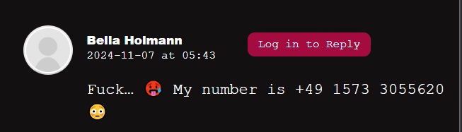 Bella Holman German slut