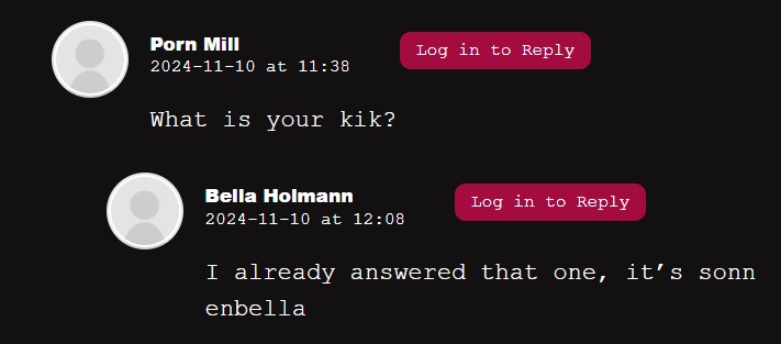 Bella Holman German slut