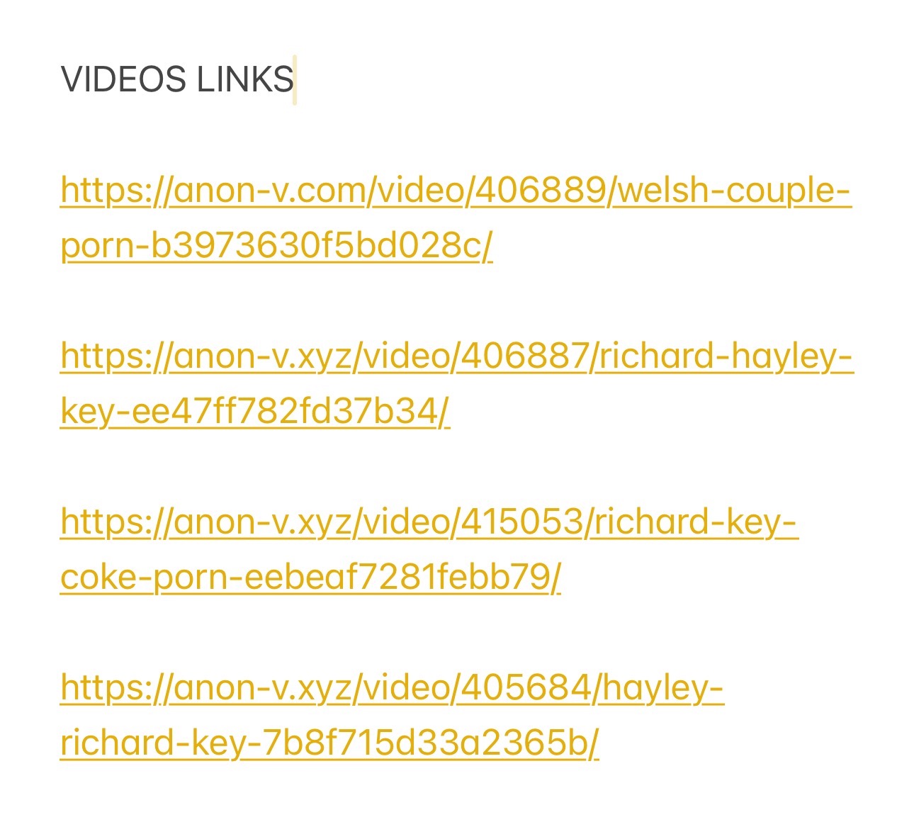 Haely and richie from UK