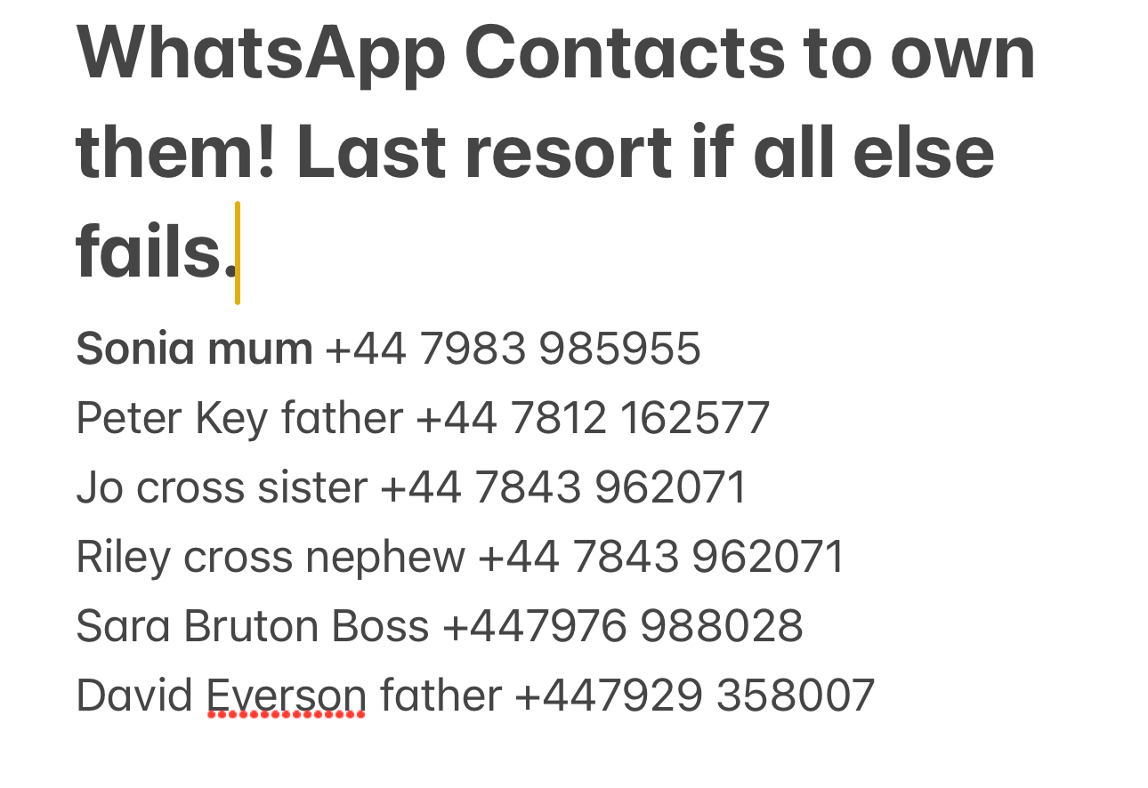 Haely and richie from UK