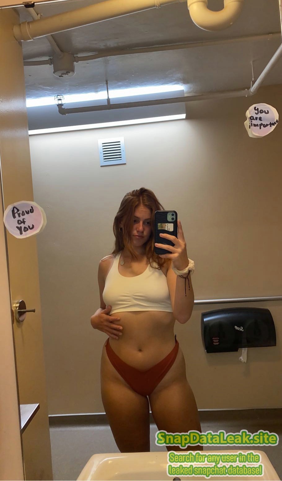 beautiful tits Redhead instagram model