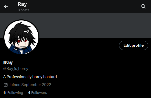 So uh I have a Twitter if ya wanna go follow that