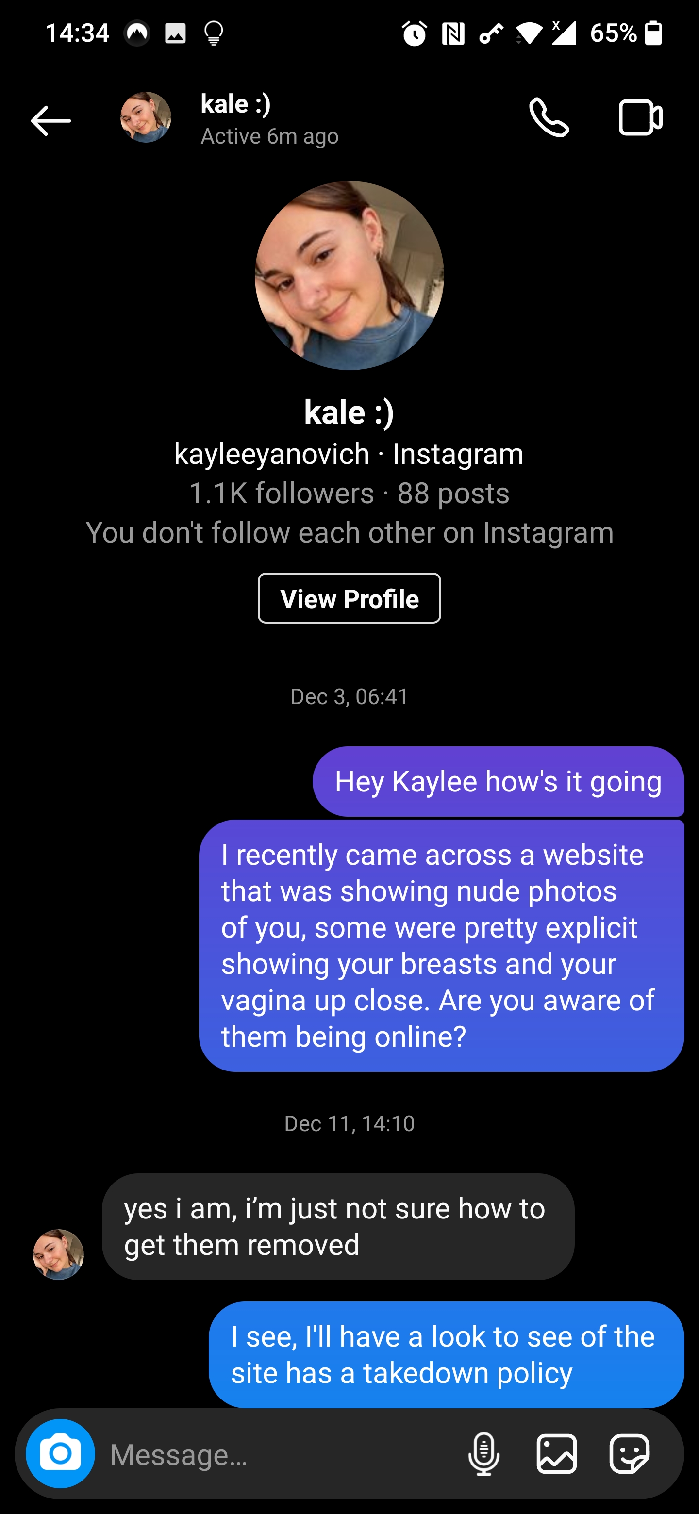 Chatting with Kaylee Yanovich