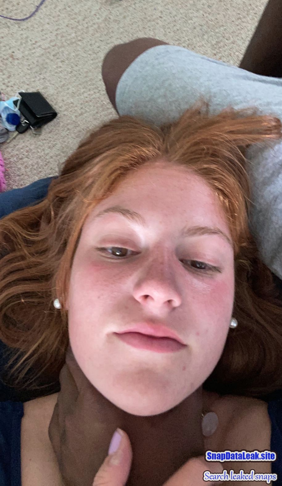 Sexy petite college teen teasing little titties with mirror