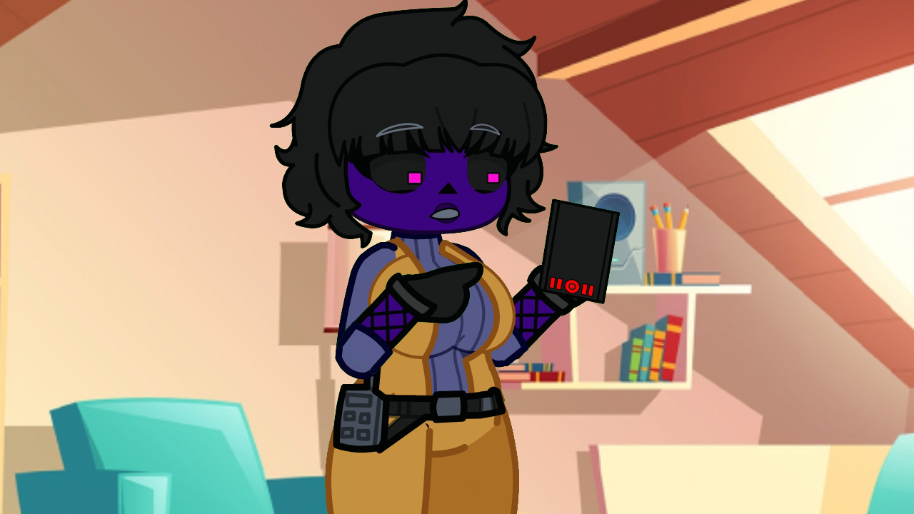 Mika using an illusion disk for the first time