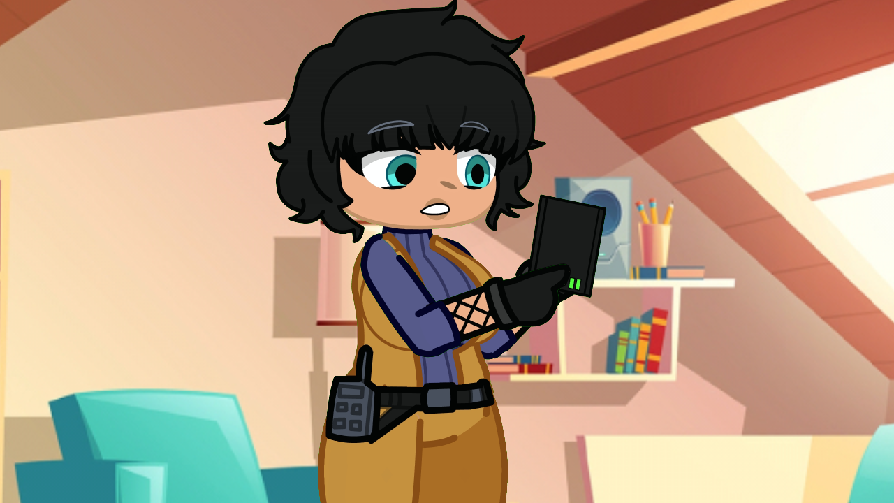 Mika using an illusion disk for the first time