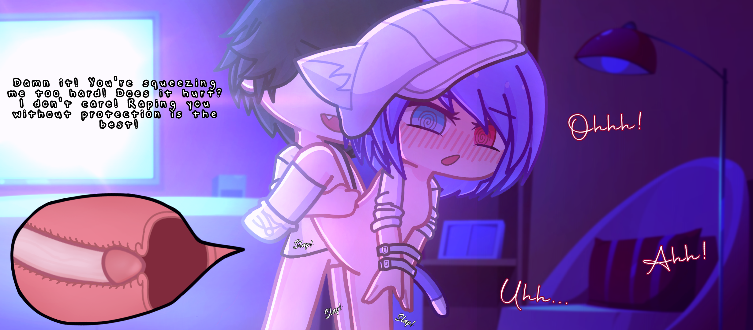 Jessica's hypnosis R4p3 | Remastered | JackInHeat's request