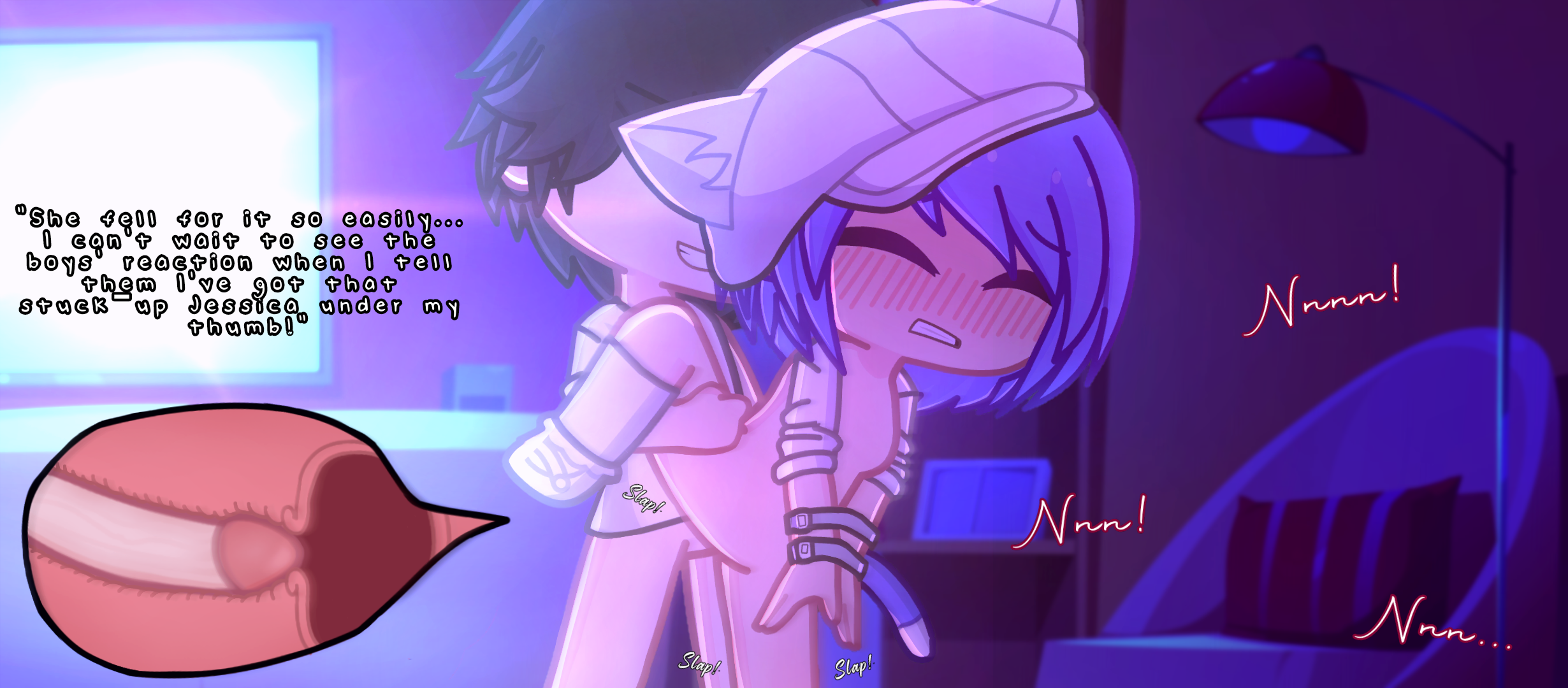 Jessica's hypnosis R4p3 | Remastered | JackInHeat's request