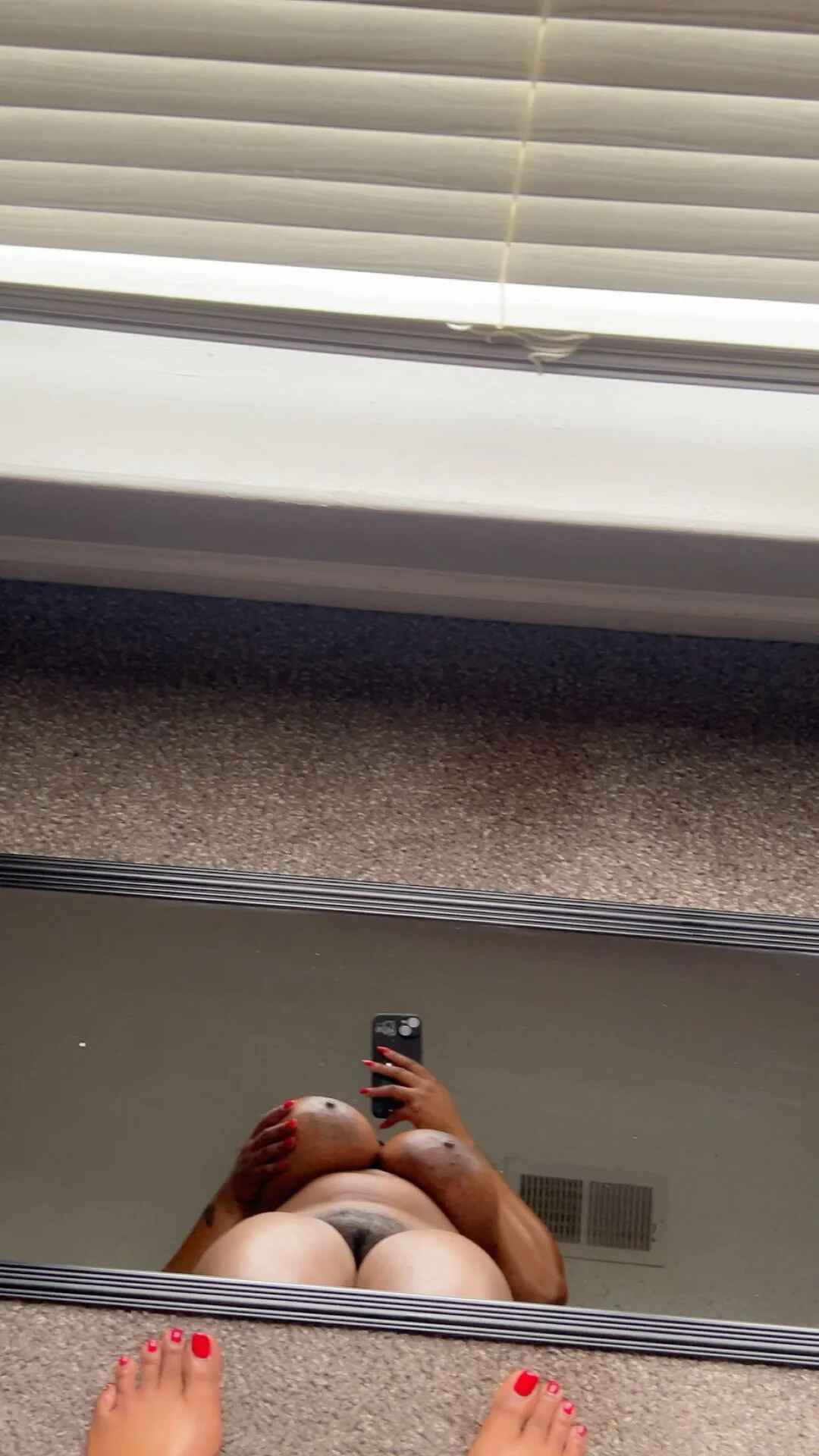 Thick ebony cow with massive udders