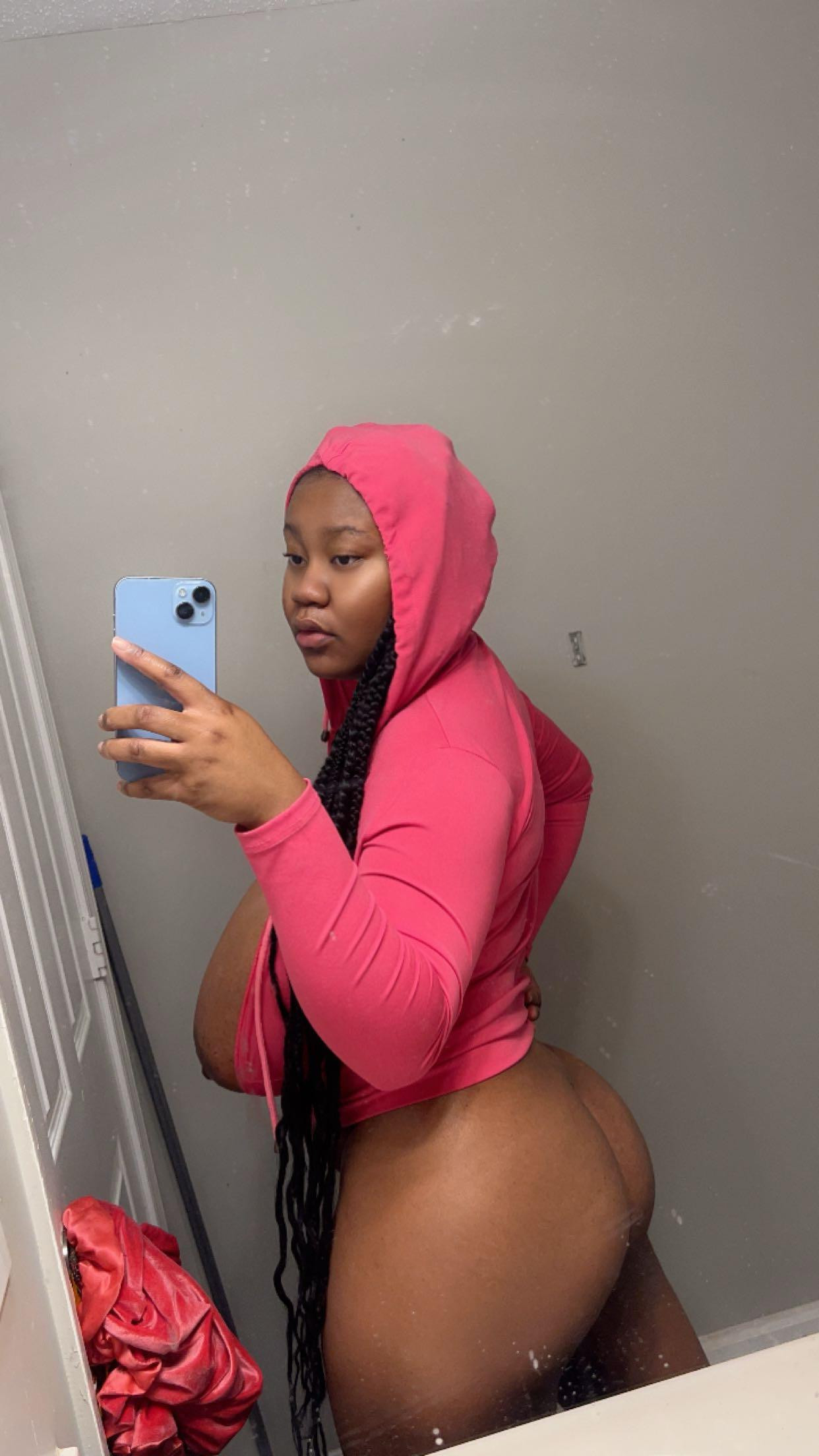 Thick ebony cow with massive udders