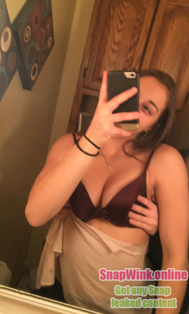 Adorable little tan brunette NYU sophomore Snap Leak