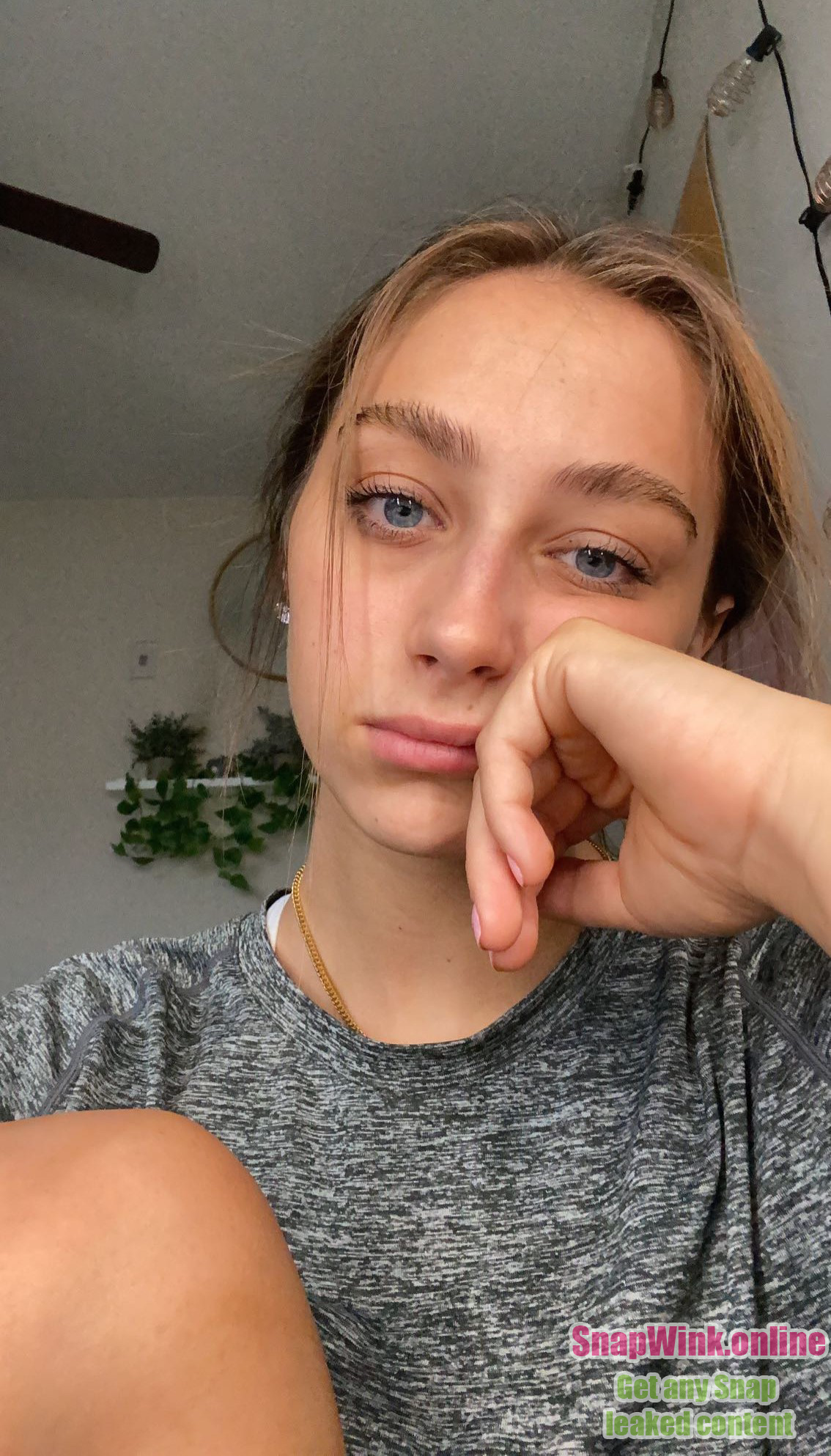 Adorable little tan brunette NYU sophomore Snap Leak