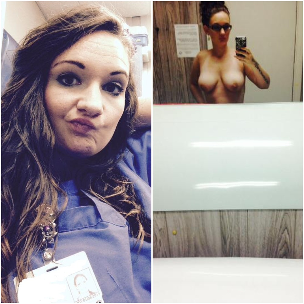 Sexy slut nurse Jackie loves showing off tits, ass, and puss