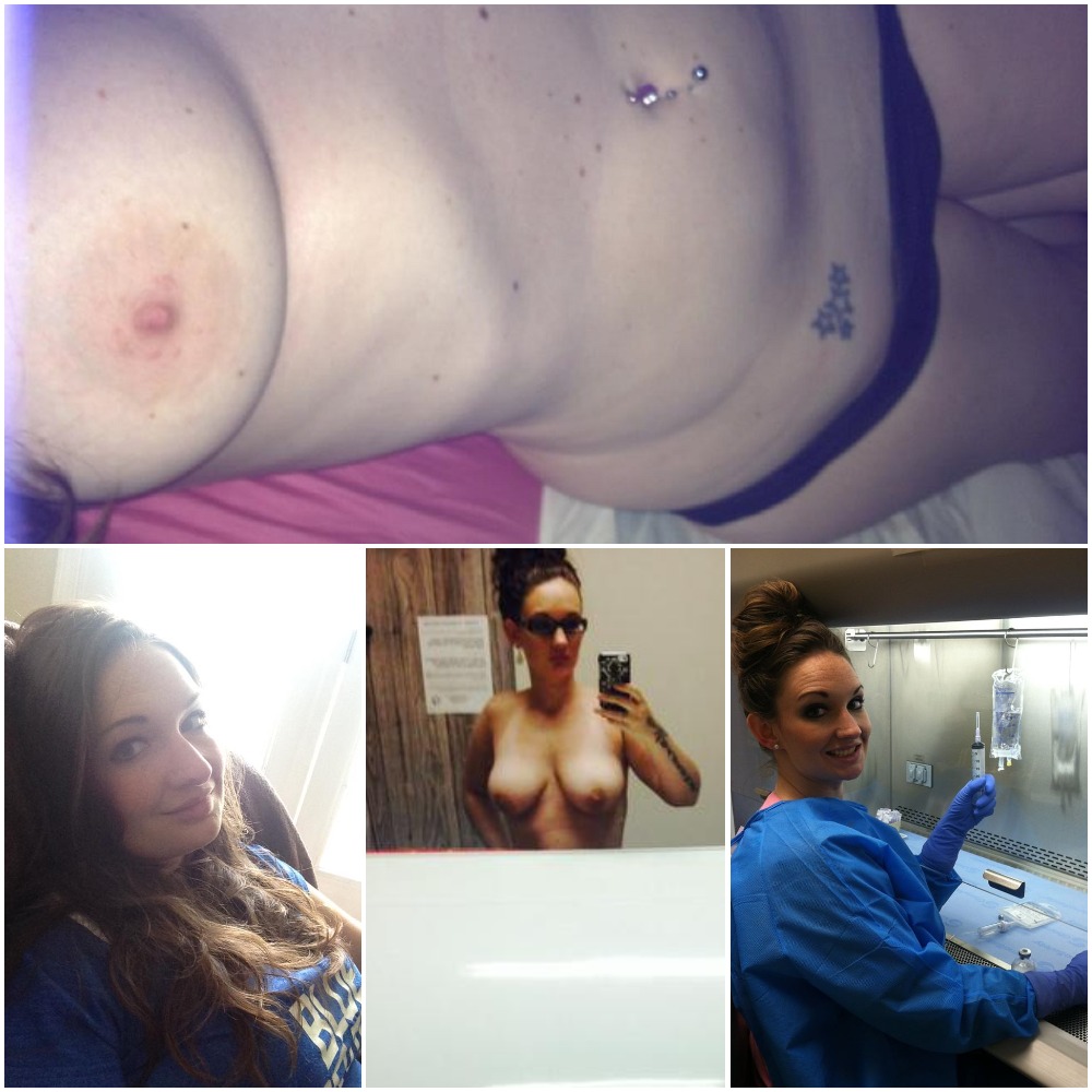 Sexy slut nurse Jackie loves showing off tits, ass, and puss