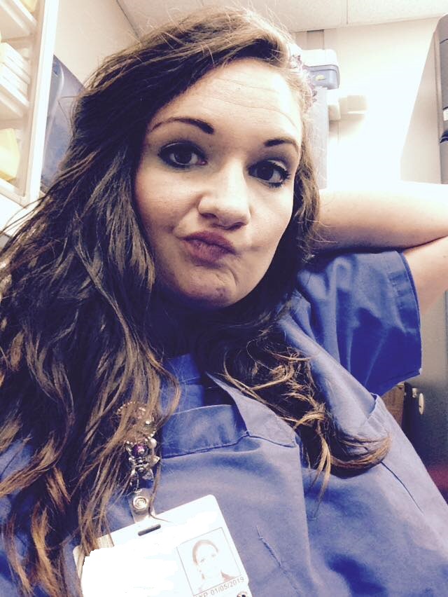 Sexy slut nurse Jackie loves showing off tits, ass, and puss