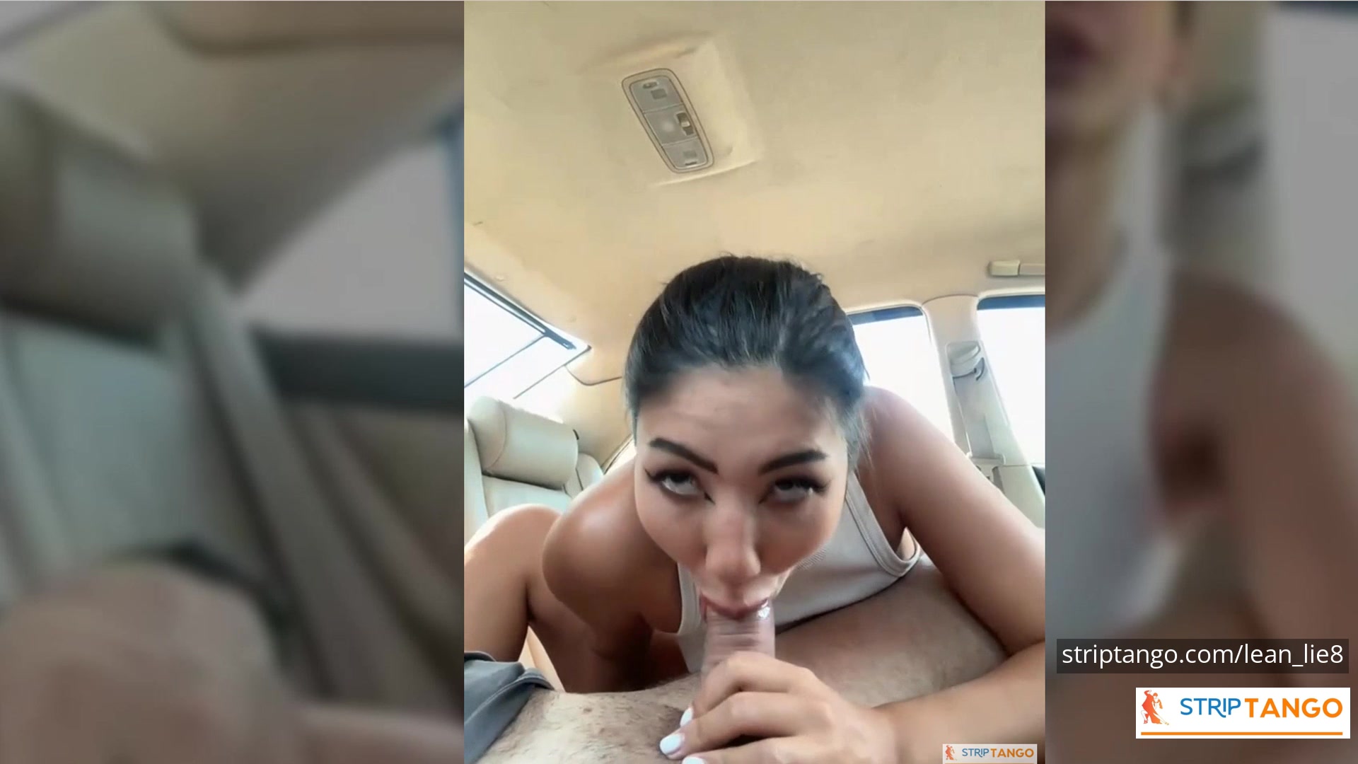 Hot Girl in the Car Deepthroat Blowjob Hardcore Fuck with As